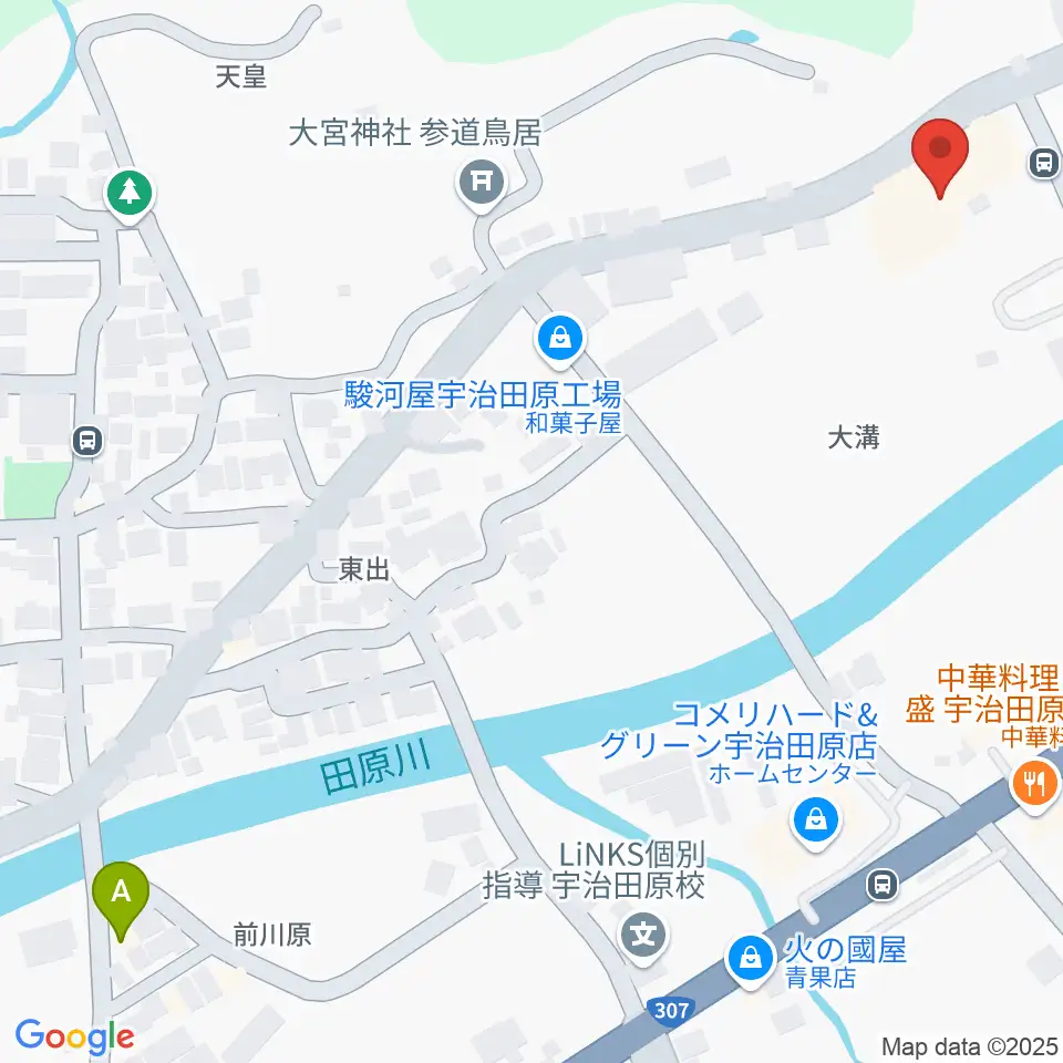 宇治田原町総合文化センター周辺のカフェ一覧地図