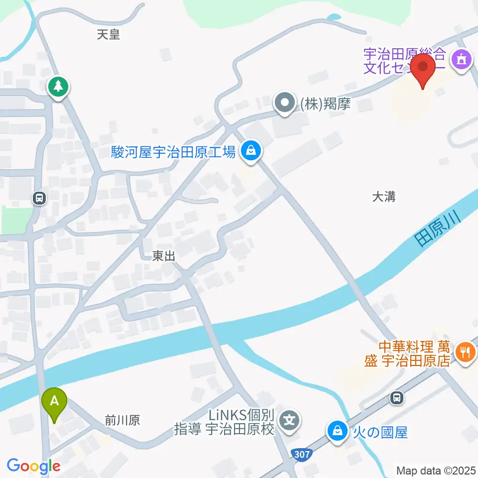 宇治田原町総合文化センター周辺のカフェ一覧地図