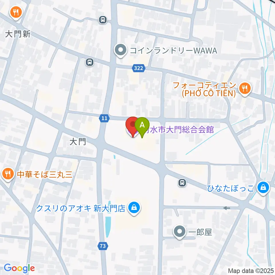 射水市大門総合会館周辺のカフェ一覧地図