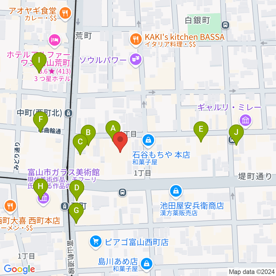 てるてる亭周辺のカフェ一覧地図