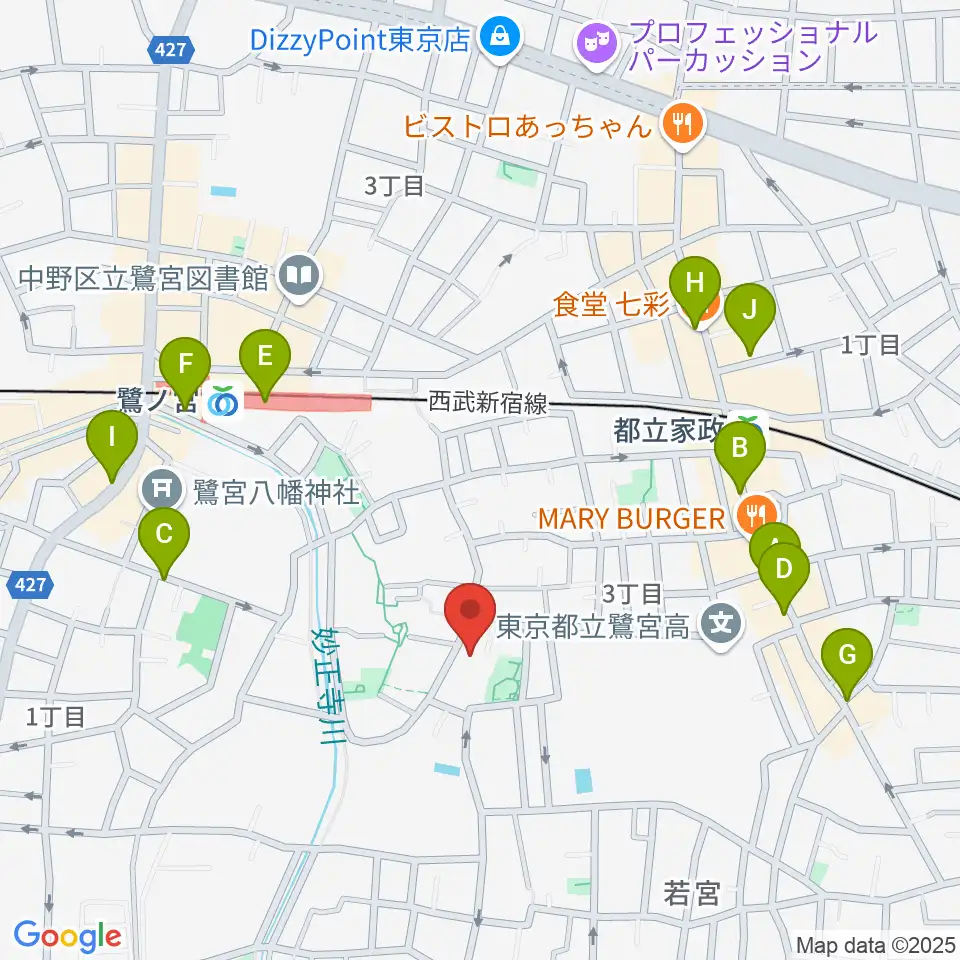 R.M.kalimba/craft&junk周辺のカフェ一覧地図