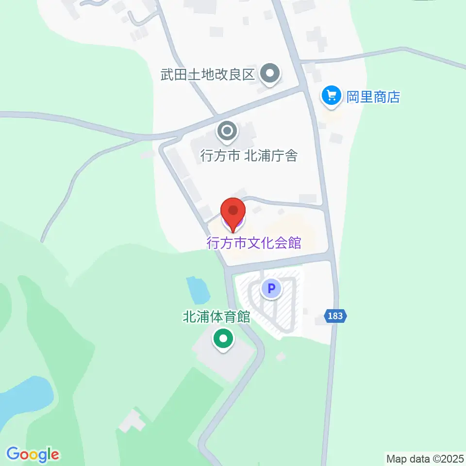 行方市文化会館周辺のカフェ一覧地図