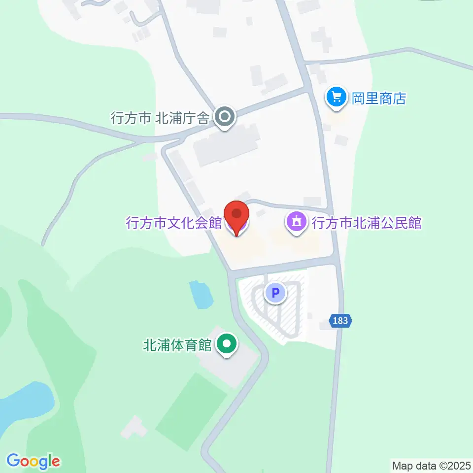 行方市文化会館周辺のカフェ一覧地図