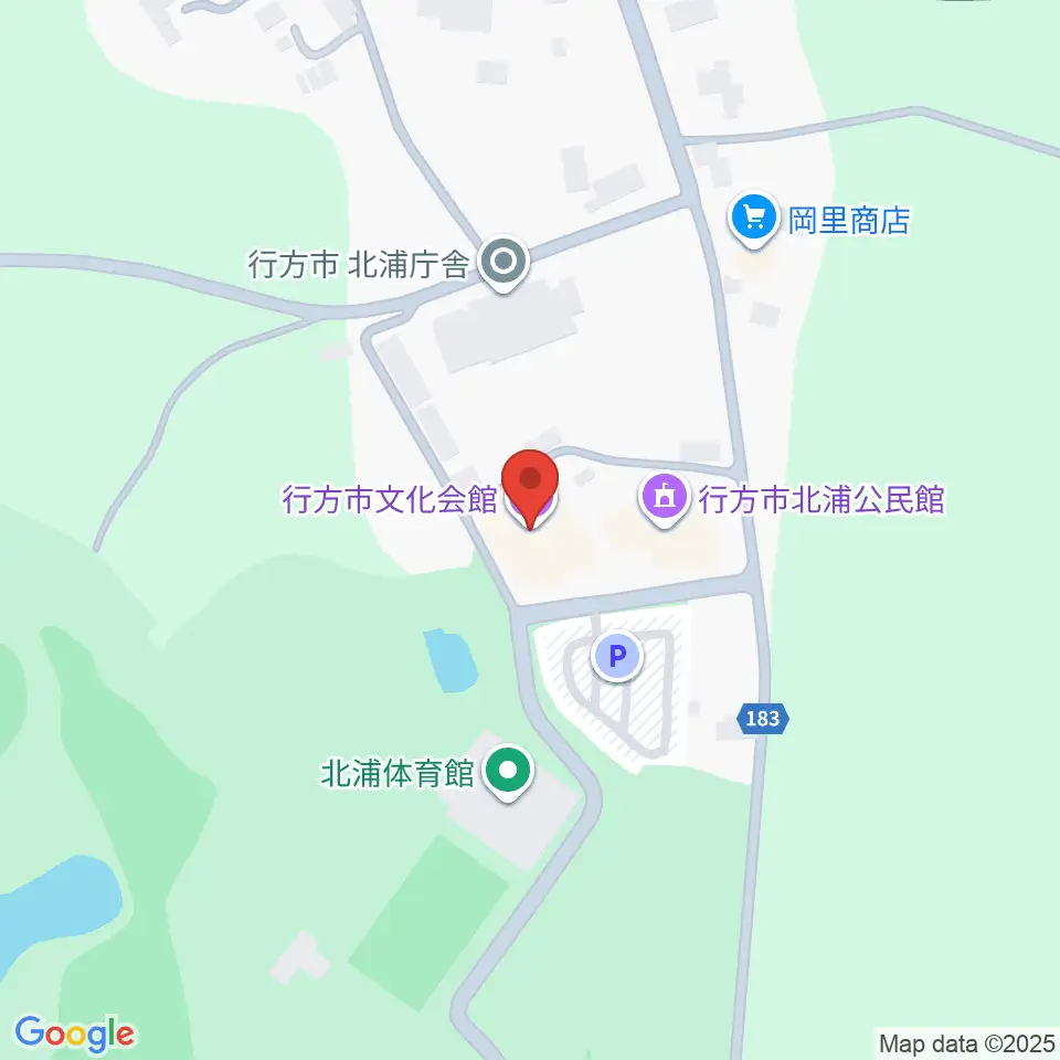 行方市文化会館周辺のカフェ一覧地図