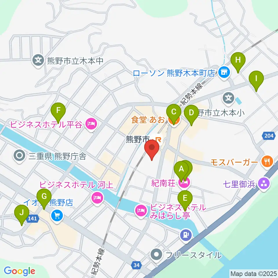熊野市文化交流センター周辺のカフェ一覧地図
