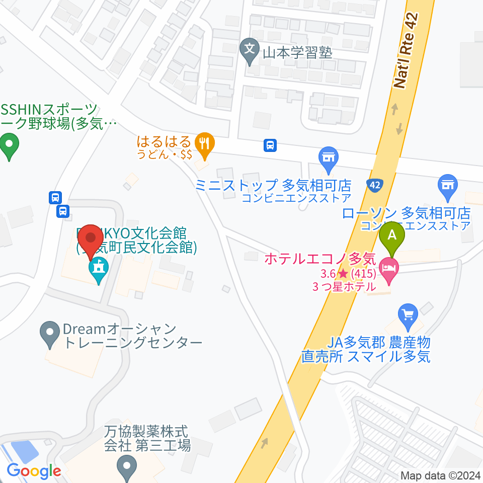 BANKYO文化会館 多気町民文化会館周辺のカフェ一覧地図
