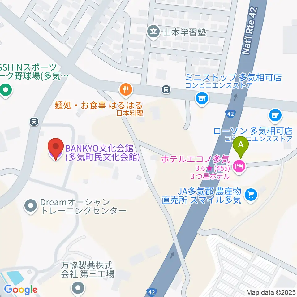 BANKYO文化会館周辺のカフェ一覧地図