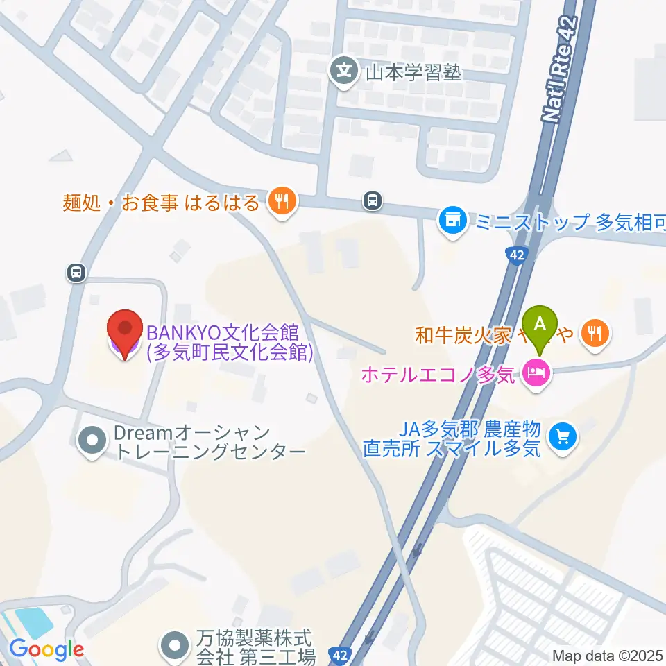 BANKYO文化会館周辺のカフェ一覧地図