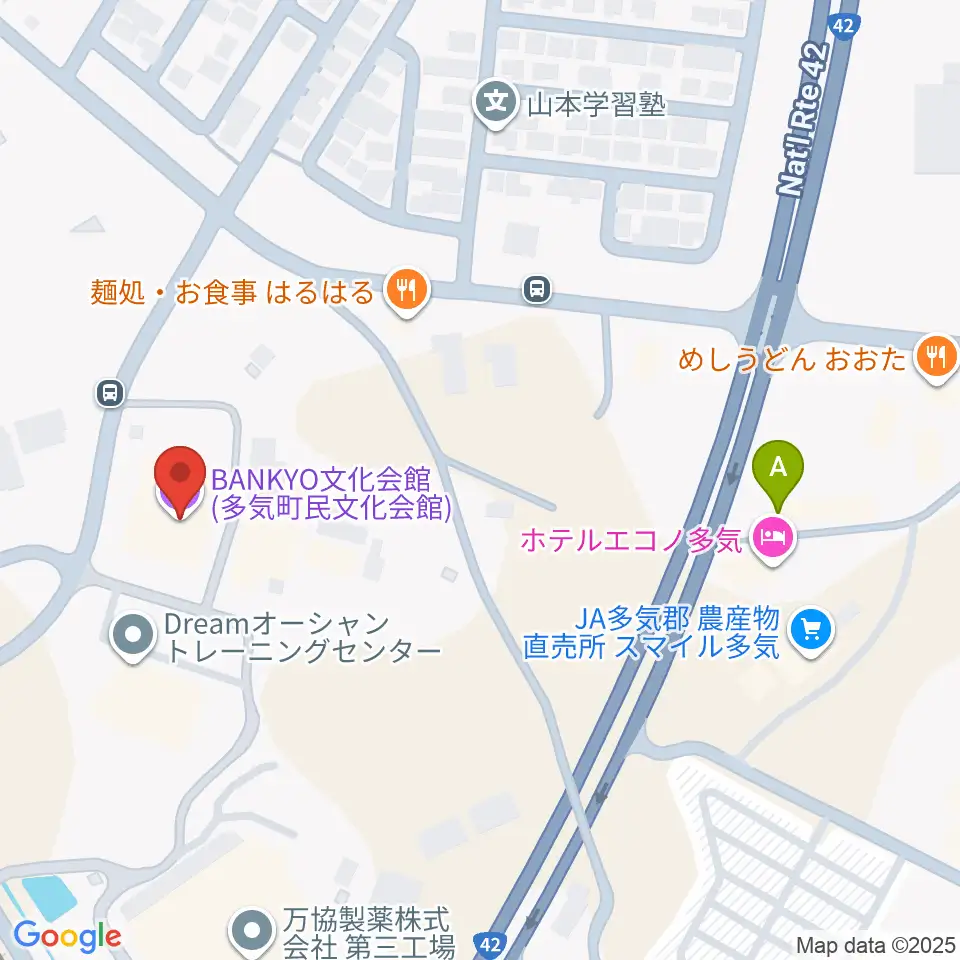 BANKYO文化会館周辺のカフェ一覧地図