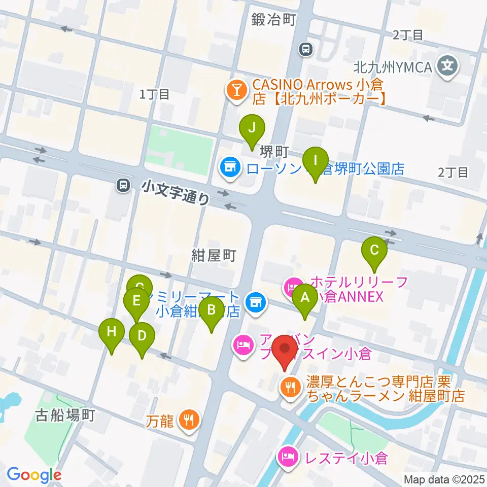 小倉WHIPPING POST周辺のカフェ一覧地図