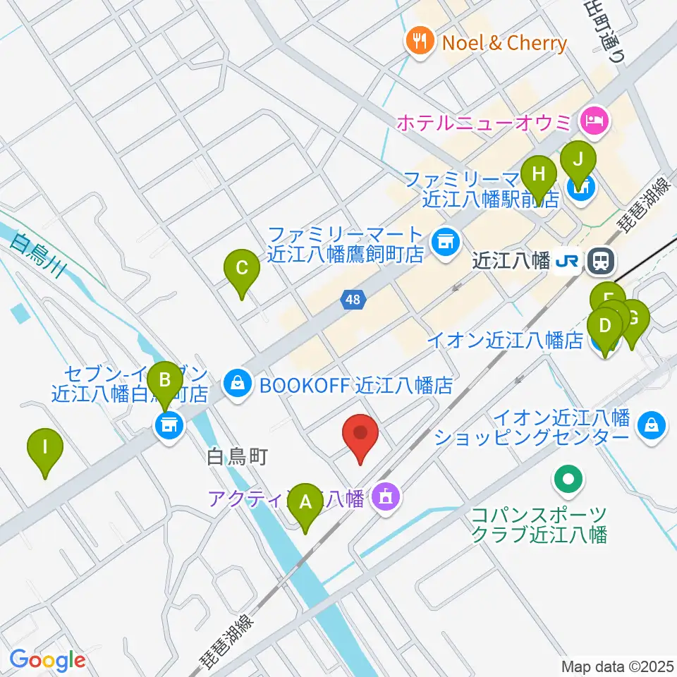 Eleven Guitars イレブンギターズ周辺のカフェ一覧地図