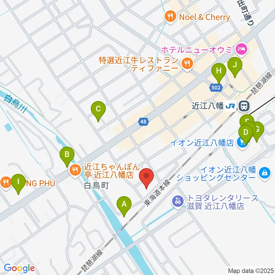 Eleven Guitars イレブンギターズ周辺のカフェ一覧地図