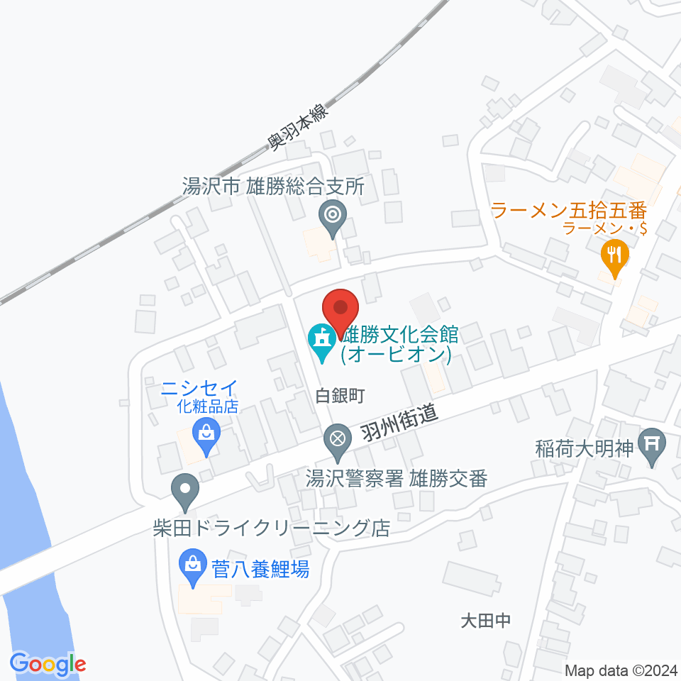 雄勝文化会館オービオン周辺のカフェ一覧地図