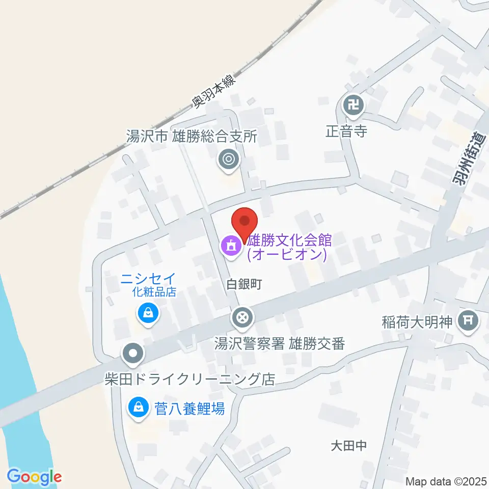 雄勝文化会館オービオン周辺のカフェ一覧地図