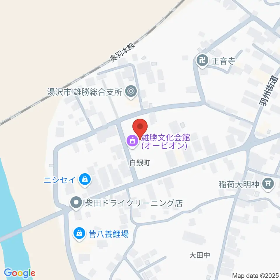 雄勝文化会館オービオン周辺のカフェ一覧地図