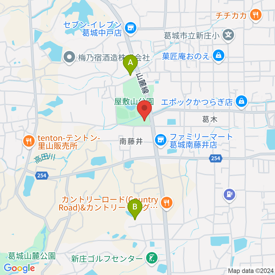 新庄文化会館マルベリーホール周辺のカフェ一覧地図