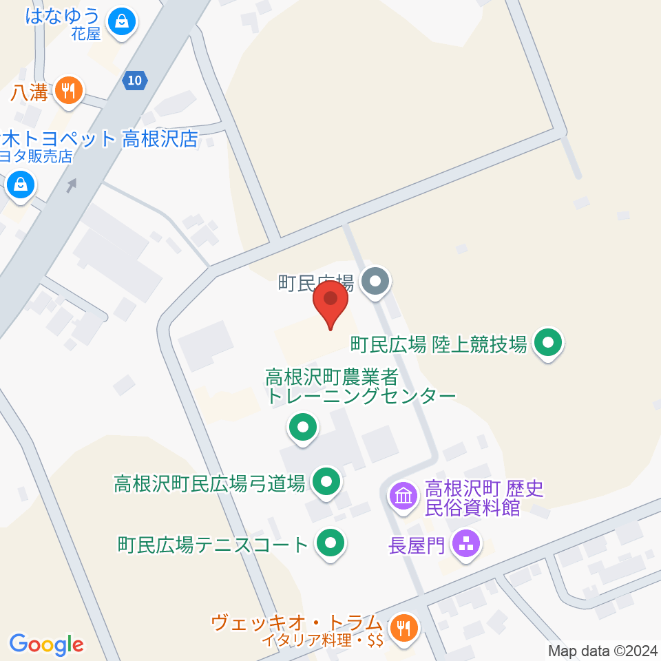 高根沢町町民ホール周辺のカフェ一覧地図