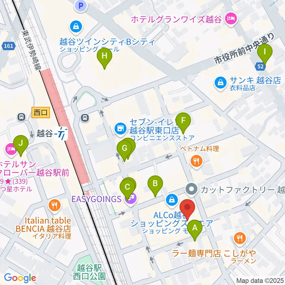 LoCo Music Studio周辺のカフェ一覧地図