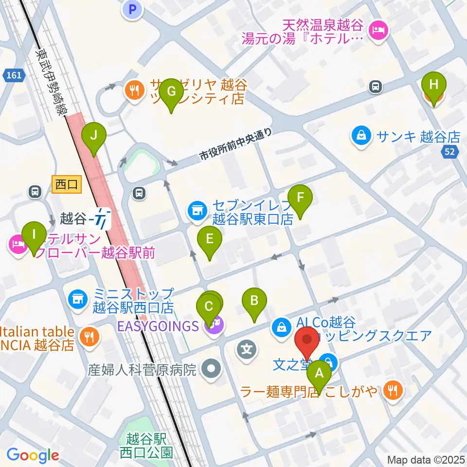 LoCo Music Studio周辺のカフェ一覧地図