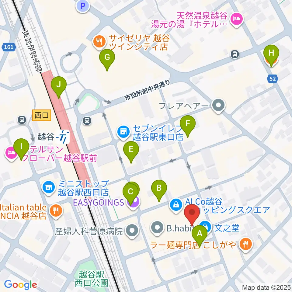 LoCo Music Studio周辺のカフェ一覧地図