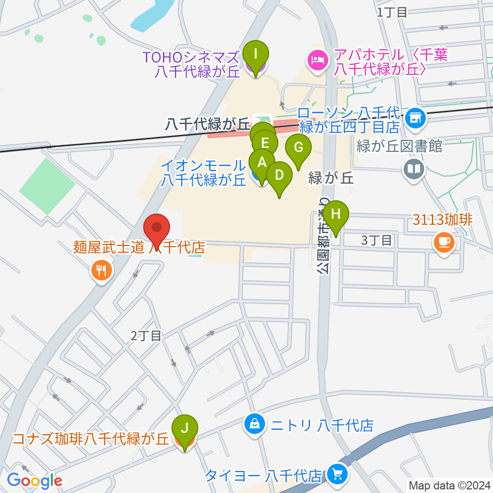 FMふくろう周辺のカフェ一覧地図