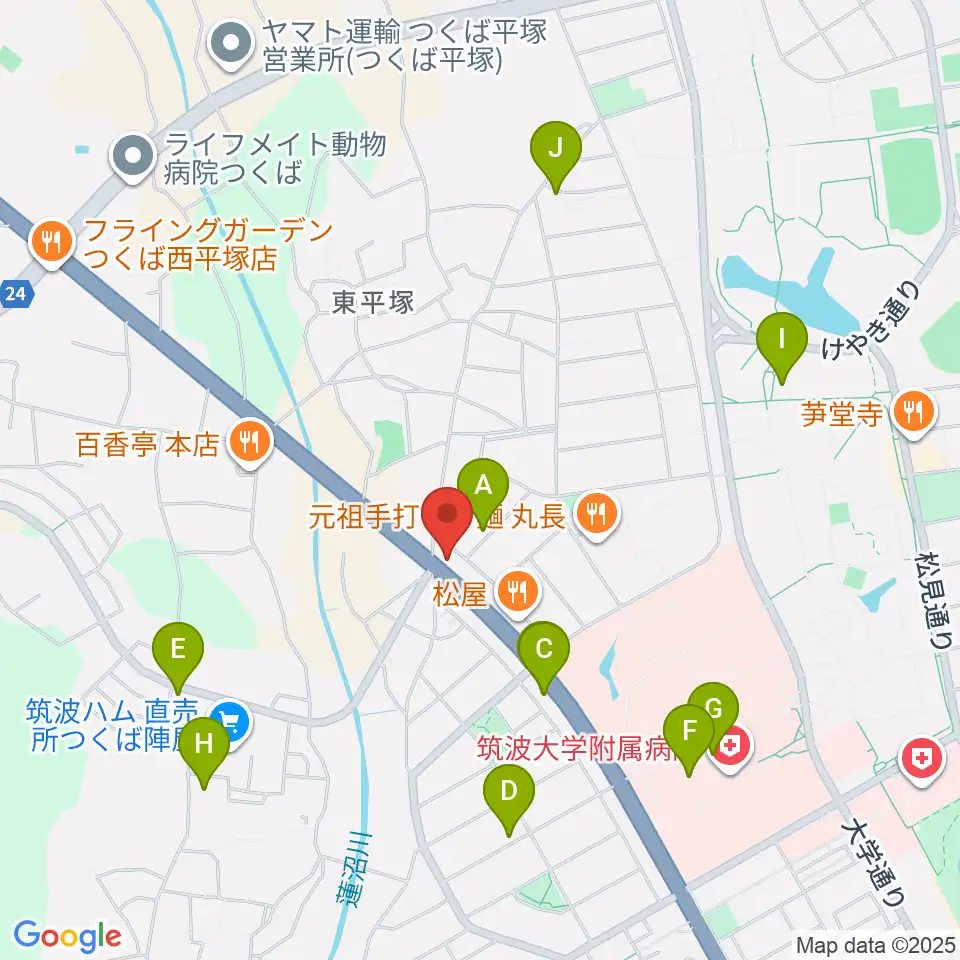 スタジオソングサイクル周辺のカフェ一覧地図