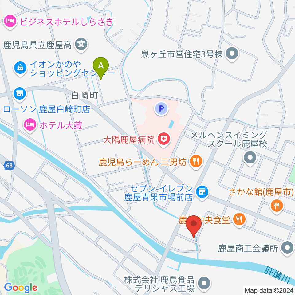 ライブスタジオ・ヴァイス周辺のカフェ一覧地図