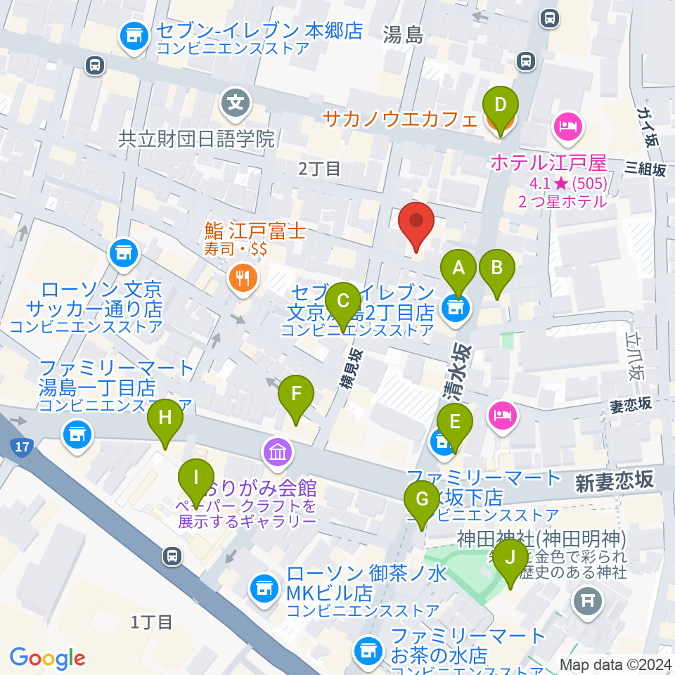 スチュディオ・トリアノン周辺のカフェ一覧地図