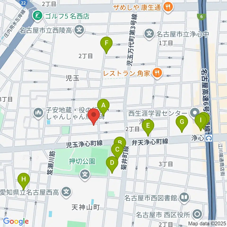 Swon Studio周辺のカフェ一覧地図