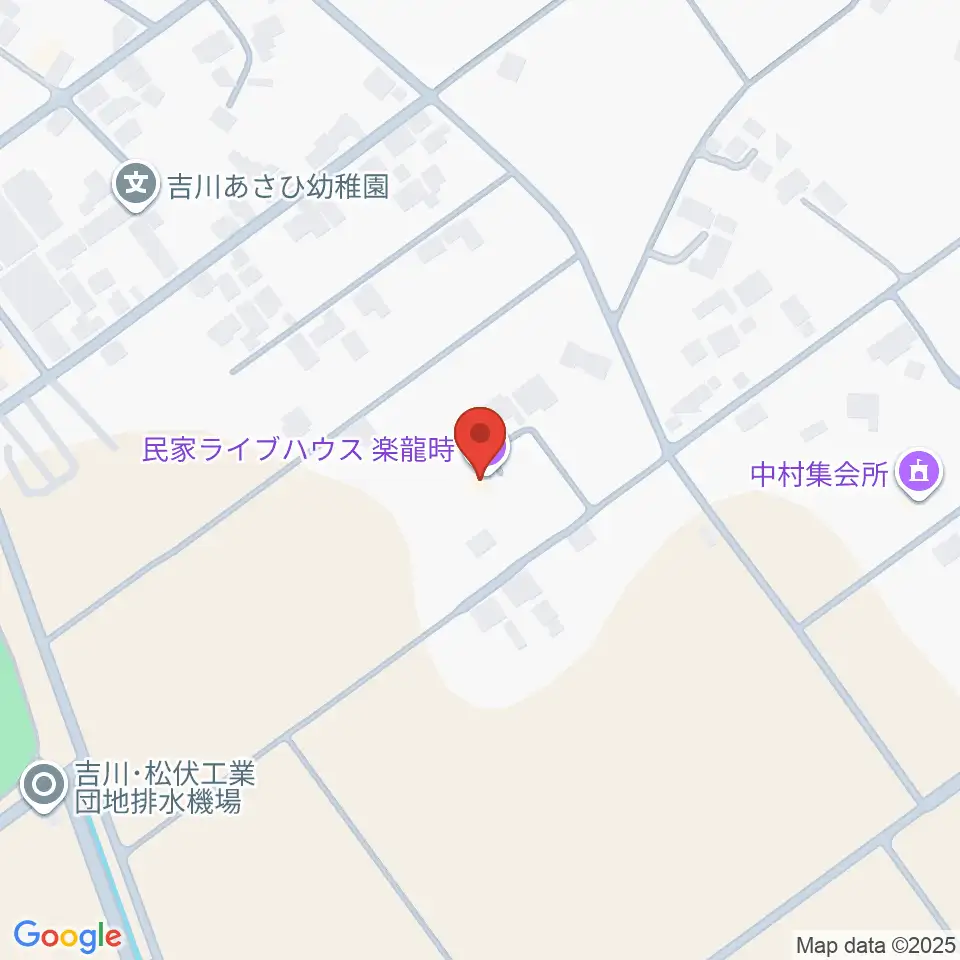 民家ライブハウス楽龍時周辺のカフェ一覧地図