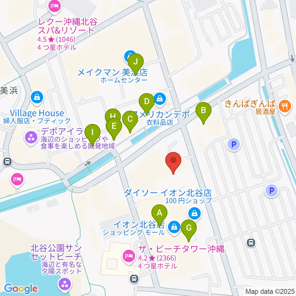 ミハマ7プレックス周辺のカフェ一覧地図