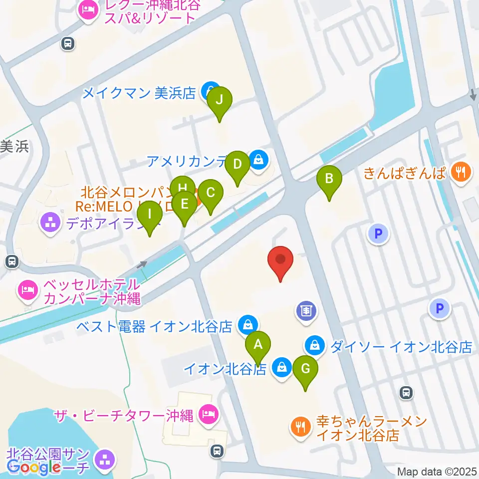 ミハマ7プレックス周辺のカフェ一覧地図