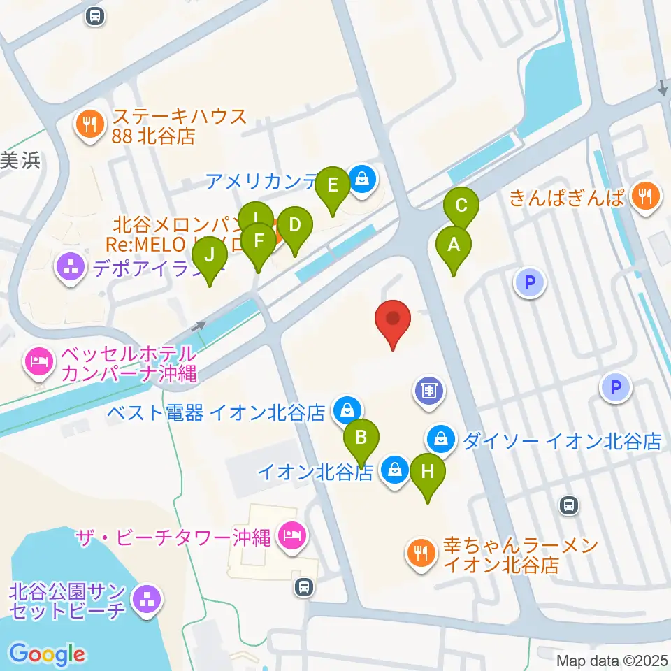 ミハマ7プレックス周辺のカフェ一覧地図