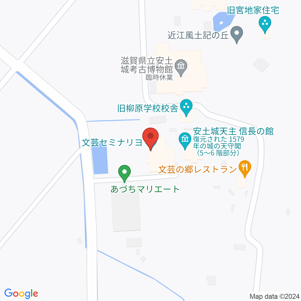 文芸セミナリヨ周辺のカフェ一覧地図