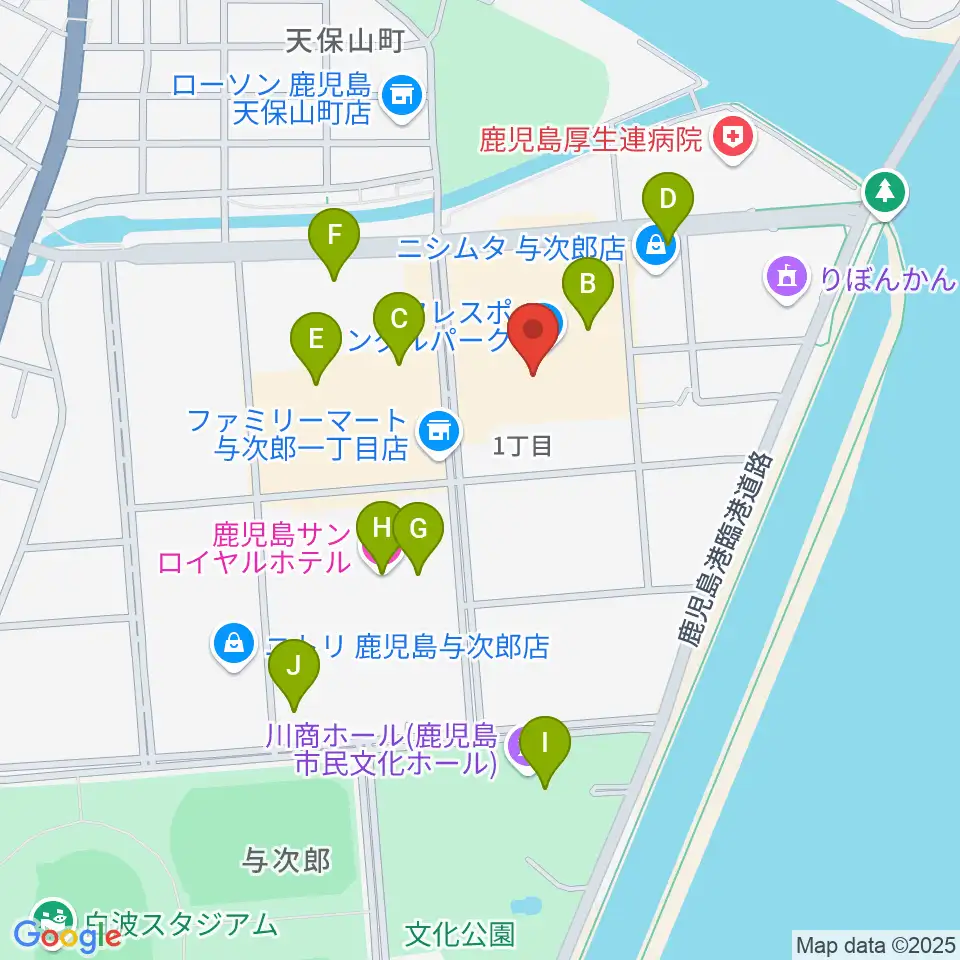 TOHOシネマズ与次郎周辺のカフェ一覧地図