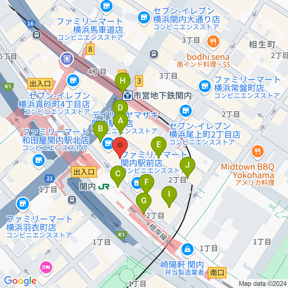 月桃荘スタジオ周辺のカフェ一覧地図