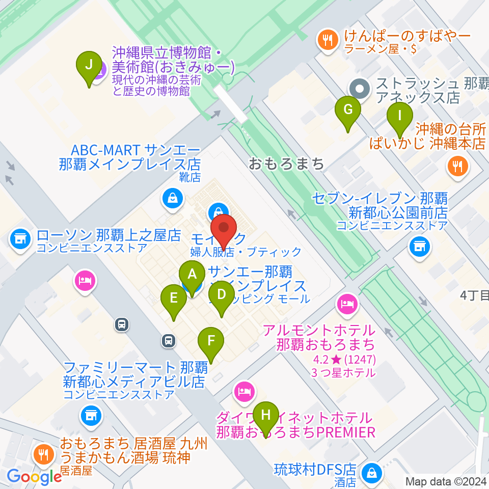 シネマQ周辺のカフェ一覧地図