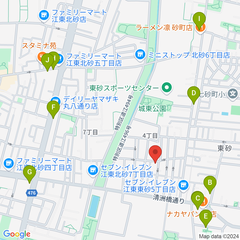 サンテクニカル周辺のカフェ一覧地図