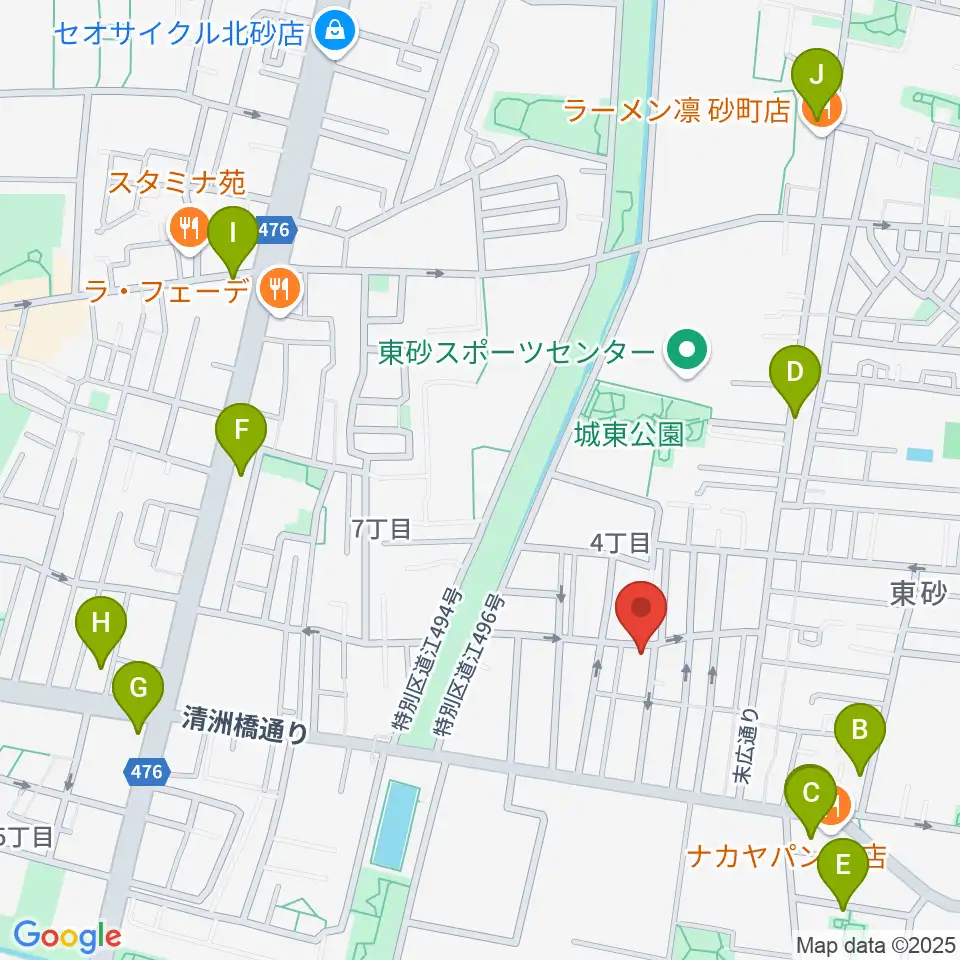サンテクニカル周辺のカフェ一覧地図
