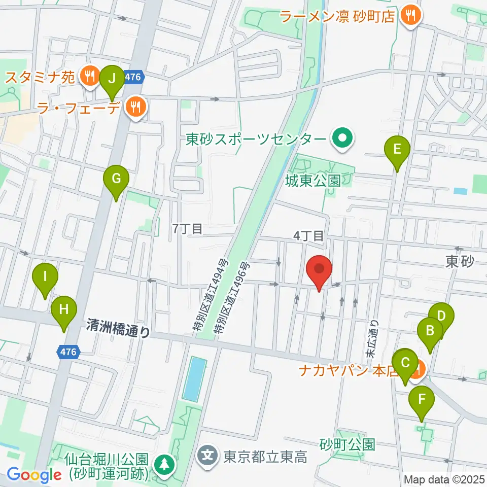 サンテクニカル周辺のカフェ一覧地図