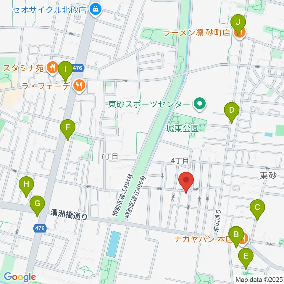 サンテクニカル周辺のカフェ一覧地図
