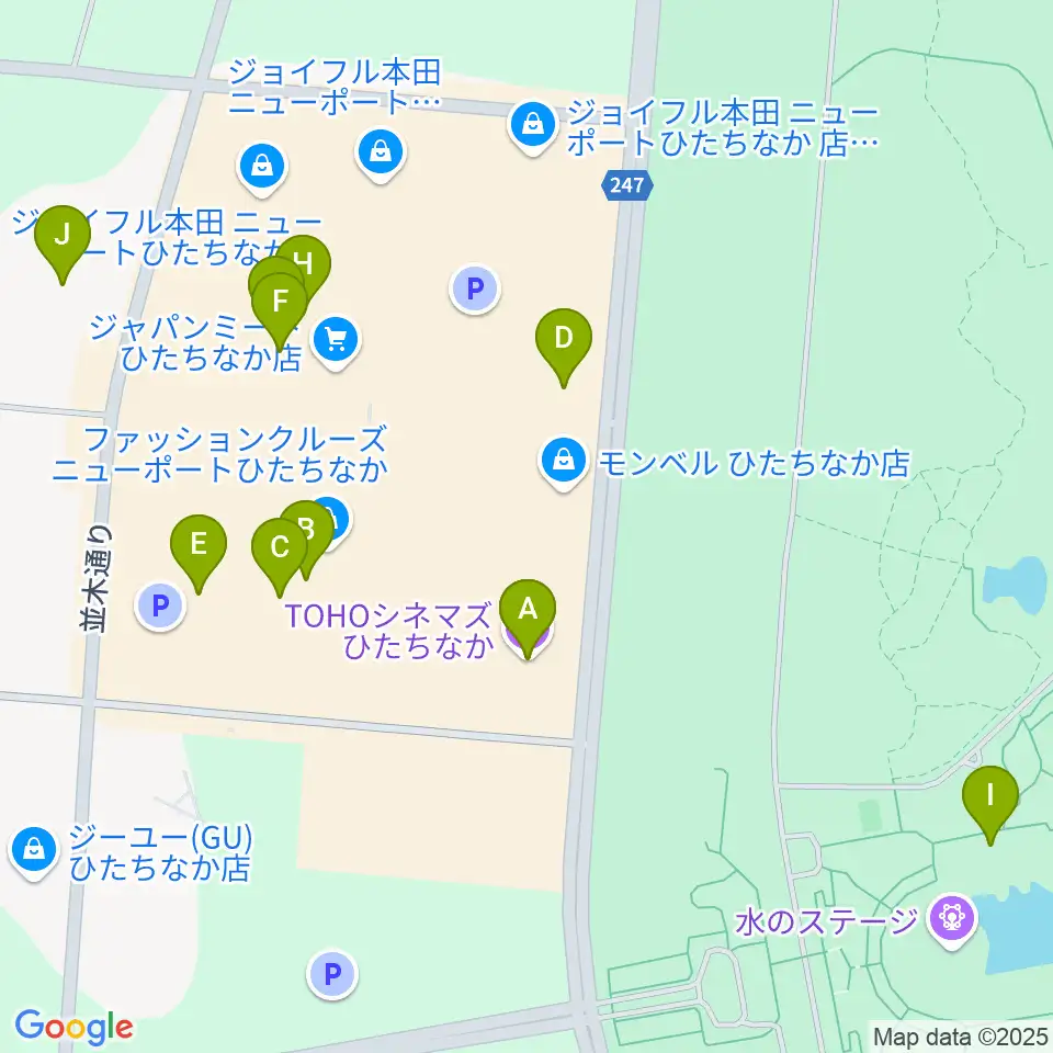 TOHOシネマズひたちなか周辺のカフェ一覧地図