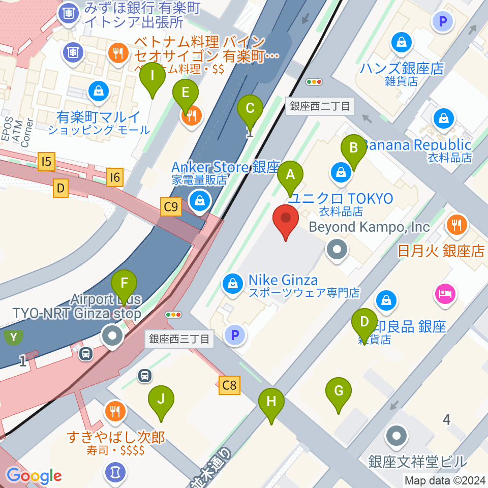 丸の内TOEI周辺のカフェ一覧地図