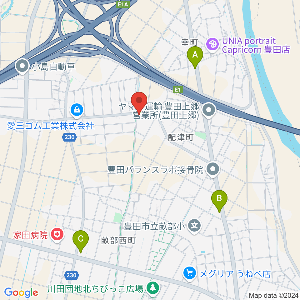 VoxBoxStudio周辺のカフェ一覧地図