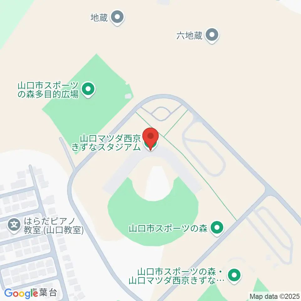 山口マツダ西京きずなスタジアム周辺のカフェ一覧地図