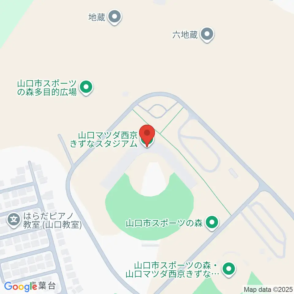山口マツダ西京きずなスタジアム周辺のカフェ一覧地図