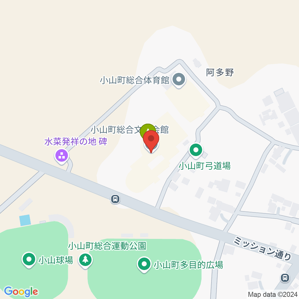 小山町総合文化会館周辺のカフェ一覧地図