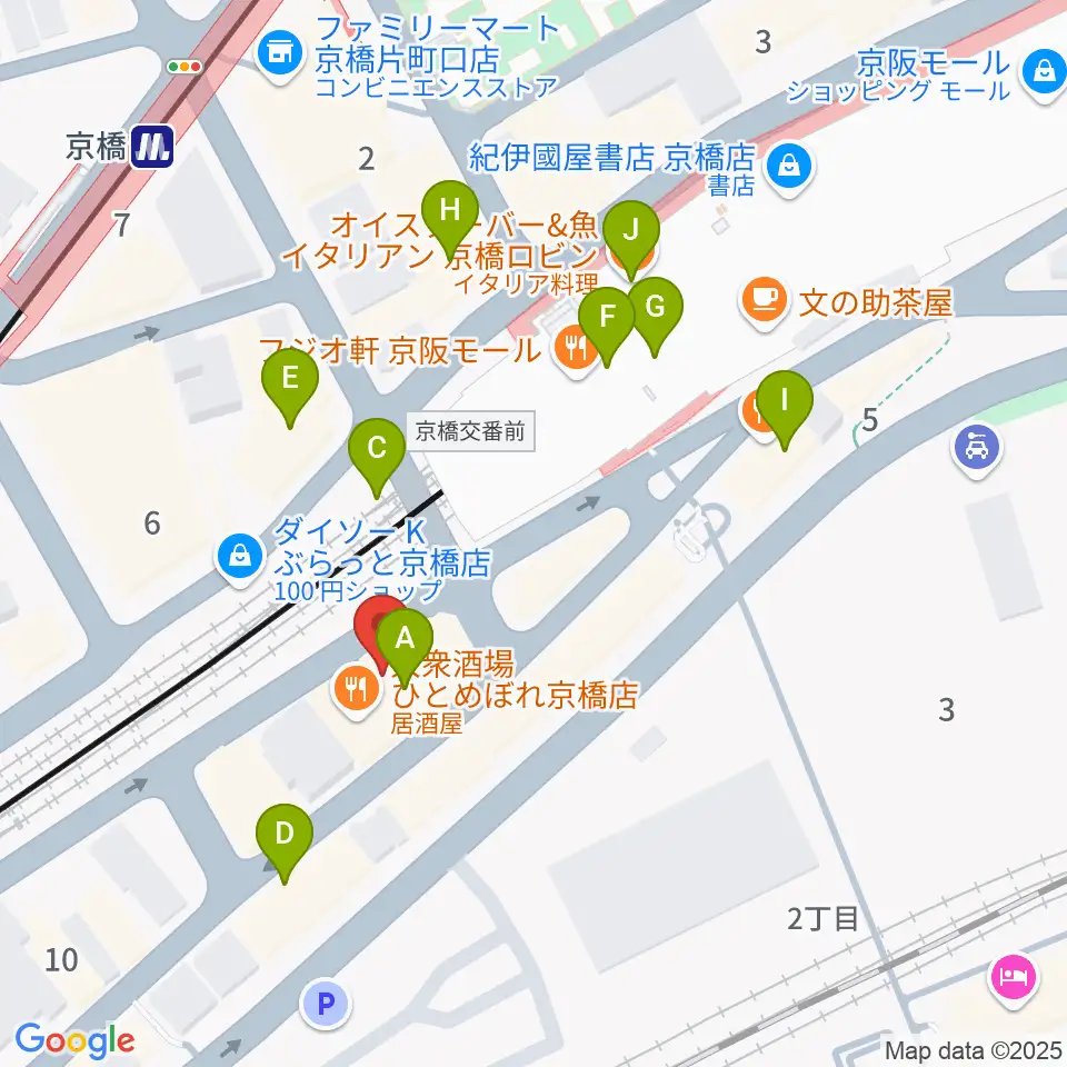 Jet Studio周辺のカフェ一覧地図
