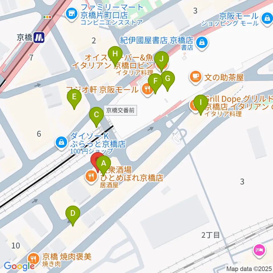 Jet Studio周辺のカフェ一覧地図