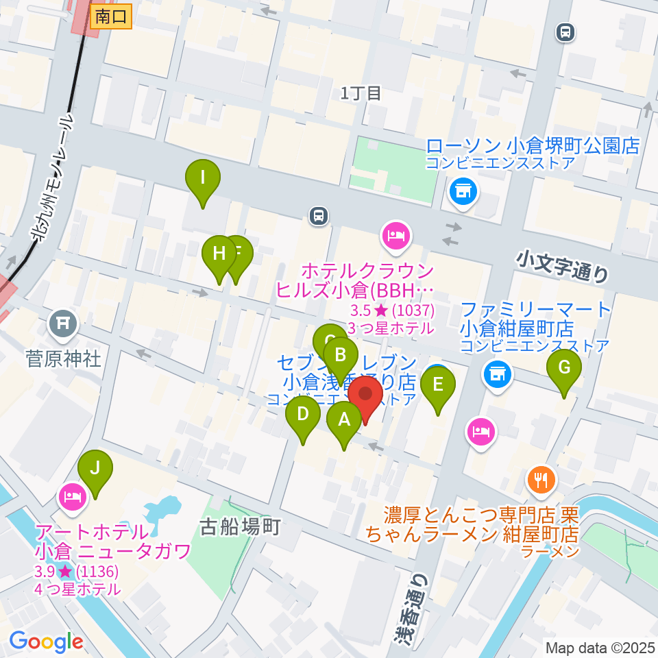 CleveR sound周辺のカフェ一覧地図